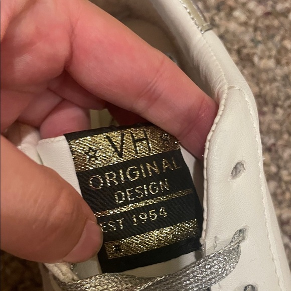 Womens Vintage Havana Lucy Star Lace Up White Pebble/Grey Sneakers - Picture 7 of 10